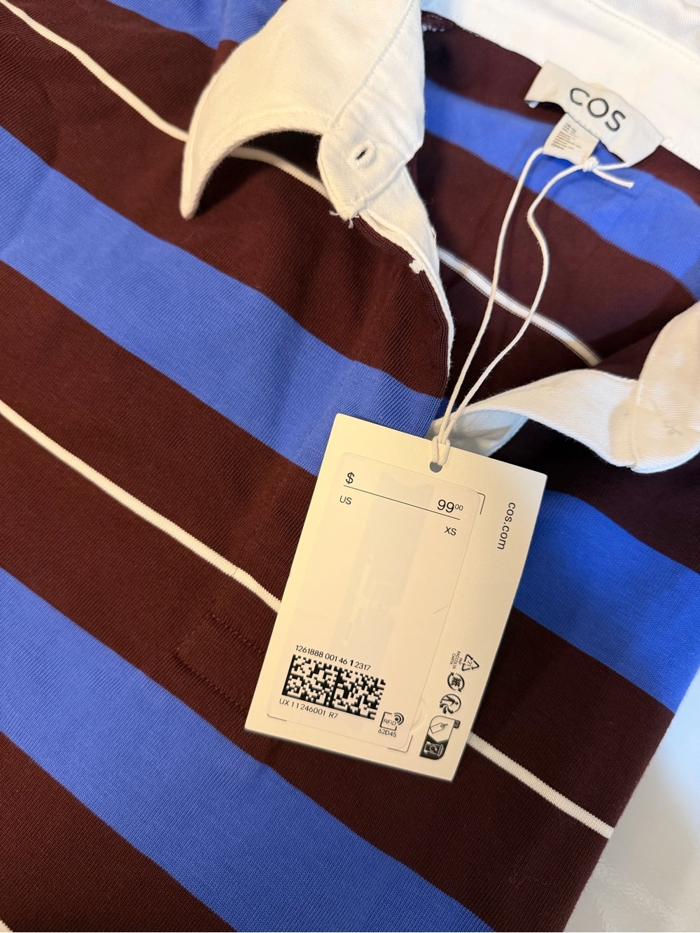 COS NWT Striped Rugby Polo - Picture 4 of 4